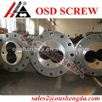 Twin nitrided screw barrel /parallel twin screw and barrel